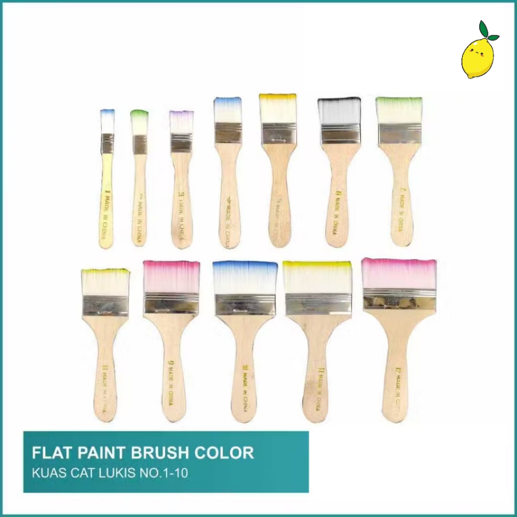 

Kuas Lukis Flat Warna / Flat Color Painting Brush