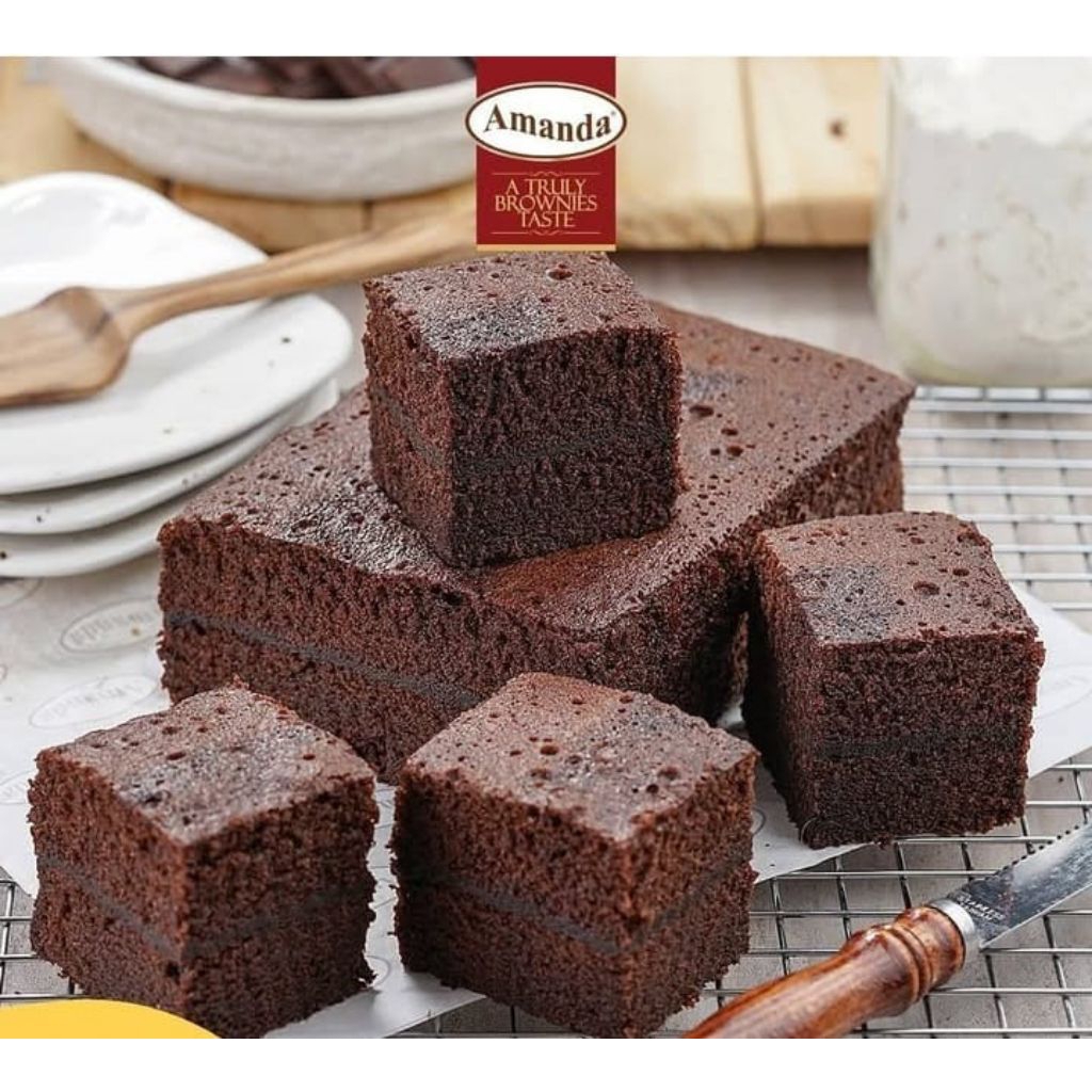 BROWNIES AMANDA COKLAT ORIGINAL BROWNIES PANDAN AMANDA BOLEN PISANG COKLAT AMANDA PISANG BOLEN KEJU