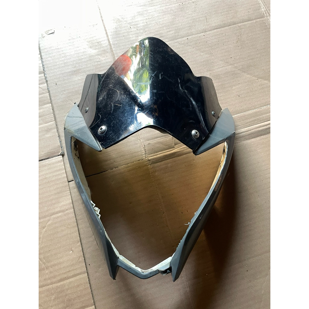 cover list lampu depan set visor Satria fu facelift second bekas