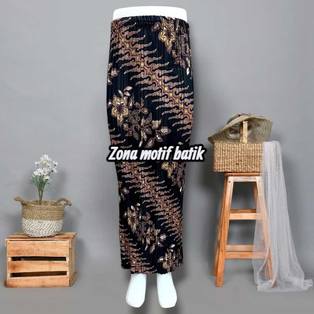 bawahan kebaya anak usia 7-12 tahun/rok plisket batik/bawahan kebaya anak modern