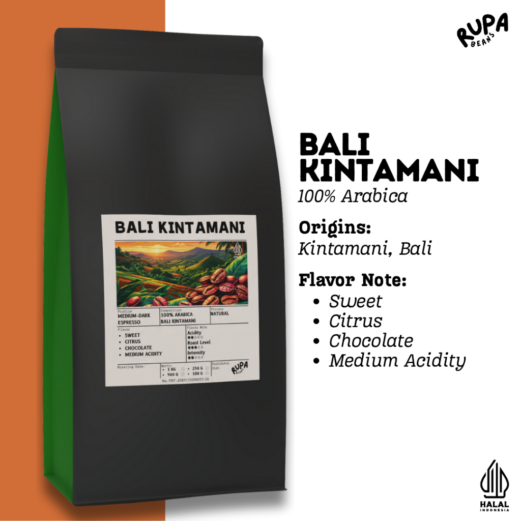 

Biji Kopi 100% Arabica Bali Kintamani by RupaBeans BEST!