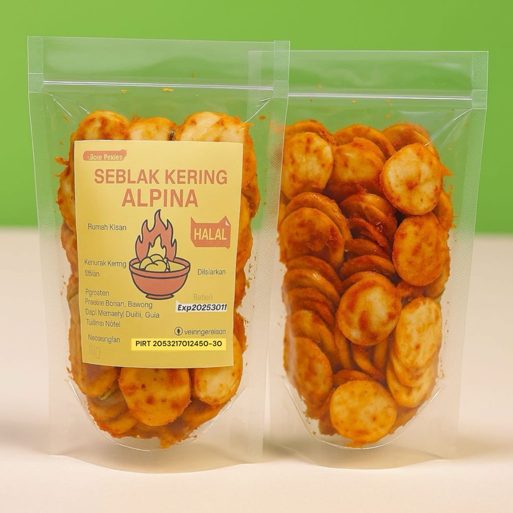 

sebring kerupuk kering-seblak kering kriuk gurih teman nasi cemilan pedas original murah sudah izin PIRT.
