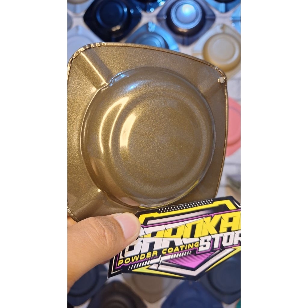 powder coating cat bubuk bronze gold metalik