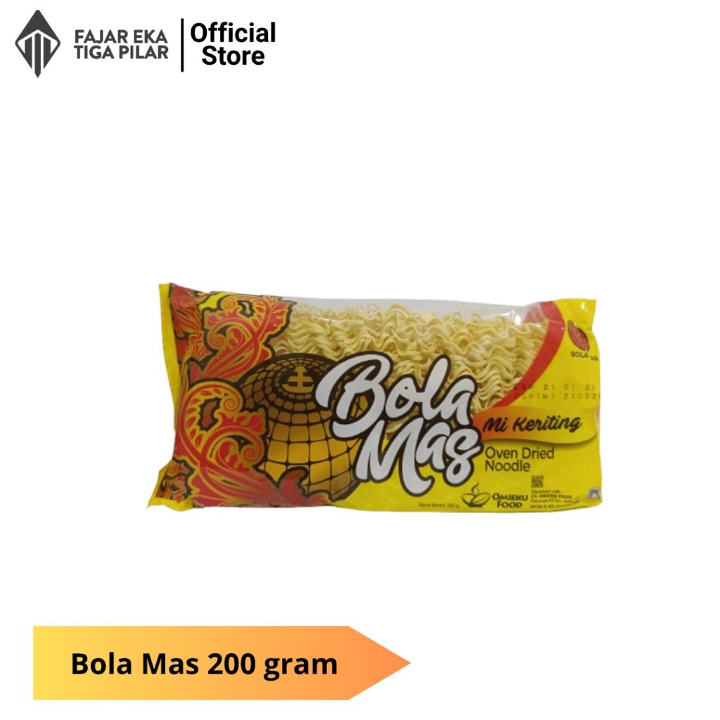 

Bola Mas Mie Keriting 200g – Mie Kering Praktis dan Gurih