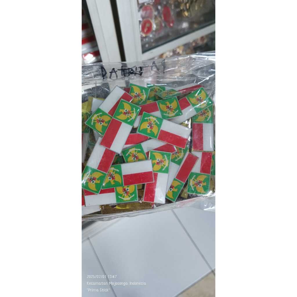 Sylviana723 Pin Garuda Peci Merah Putih - Tempelan Peci Keren Untuk Paskibra Dan Mpg