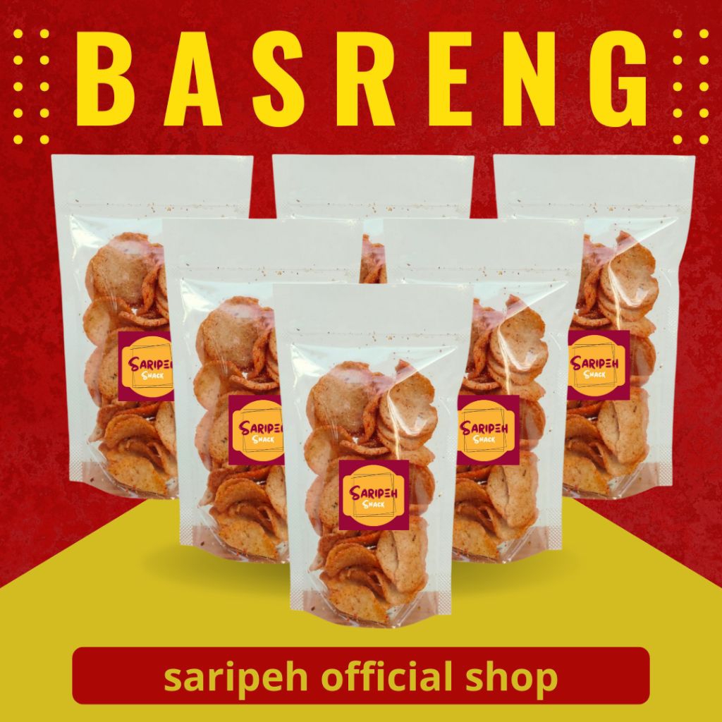

BASRENG KOIN 50 GRAM STANDING POUCH 10X18 Original Pedas Daun Jeruk Kriuk saripeh_snack