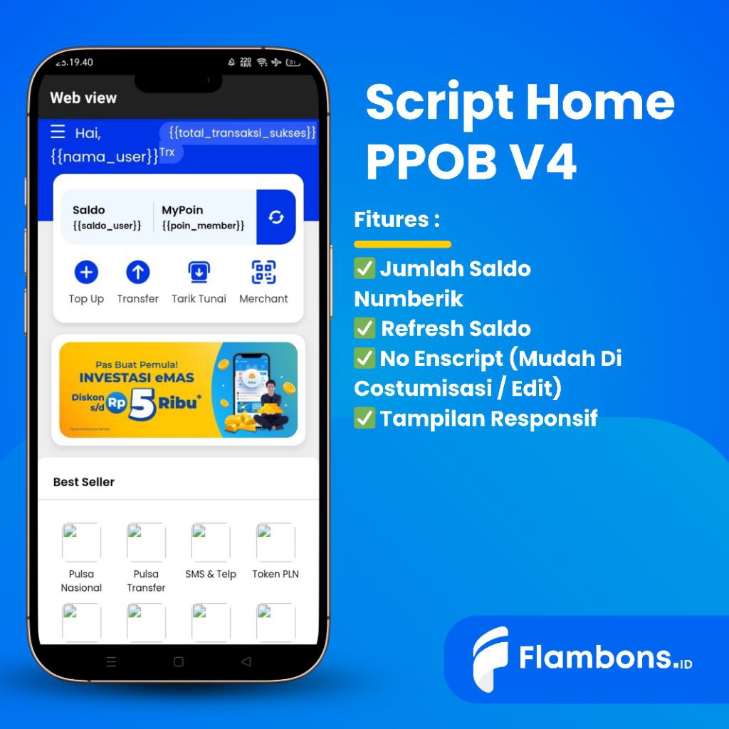 Script Bukaolshop Home PPOB V4