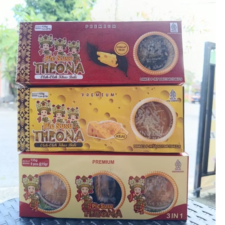 

PIE SUSU THEONA << RASA COKLAT KEJU << ISI 9 BIJI << PIE SUSU BALI << TERLARIS