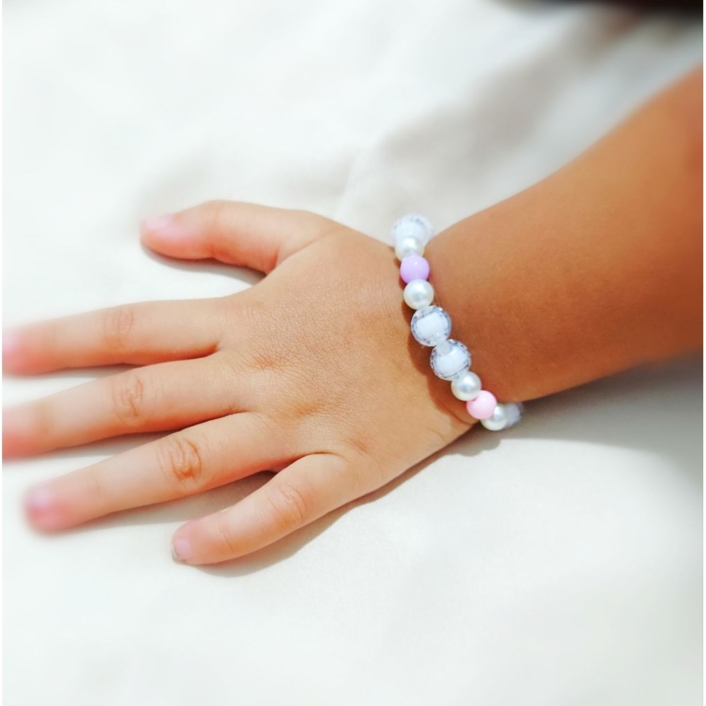 Gelang anak, gelang bayi, gelang manik aksesoris, gelang anak bayi, 1-2-3 tahun lucu murah, gelang m