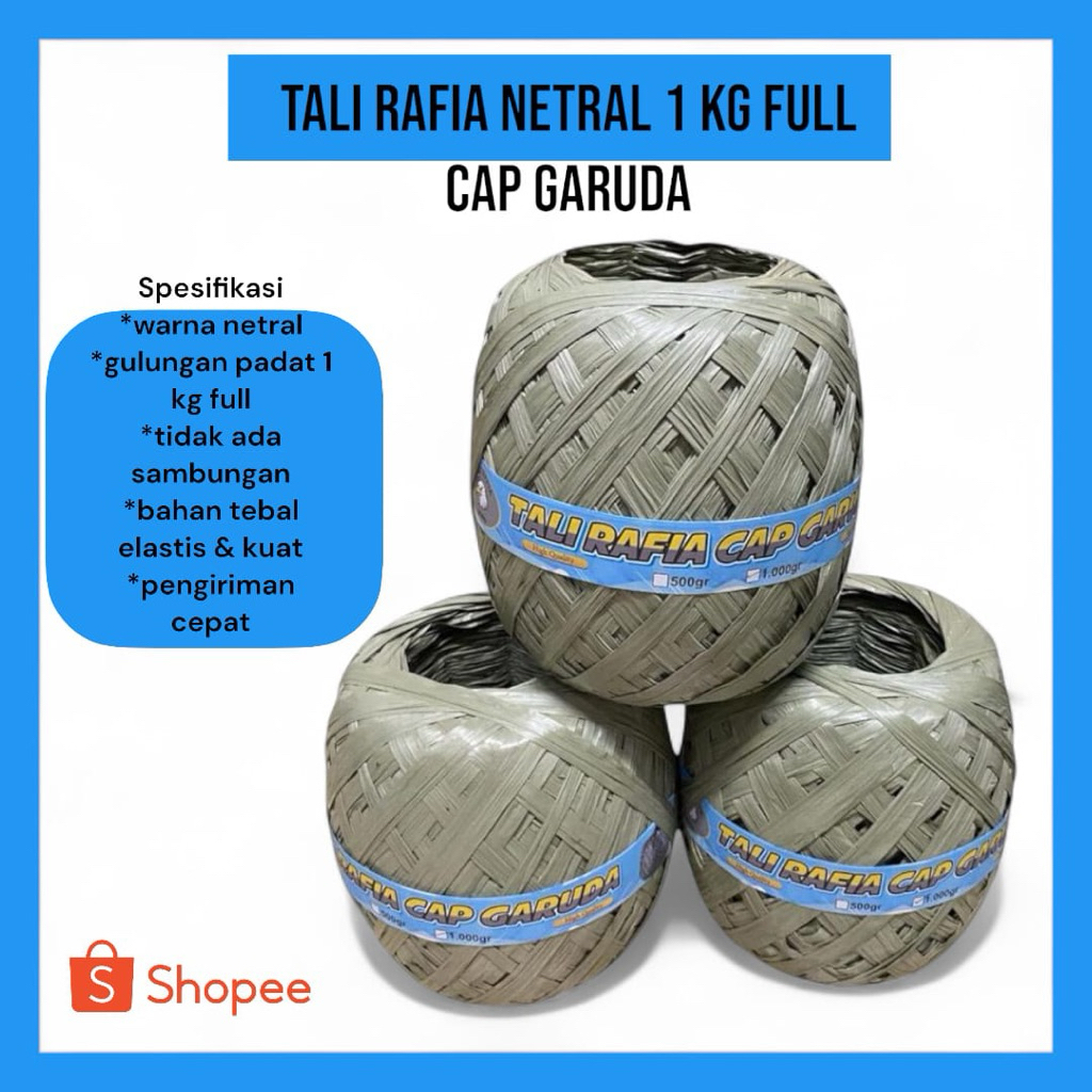 

Tali Rafia Netral 1 kg full original | cap garuda
