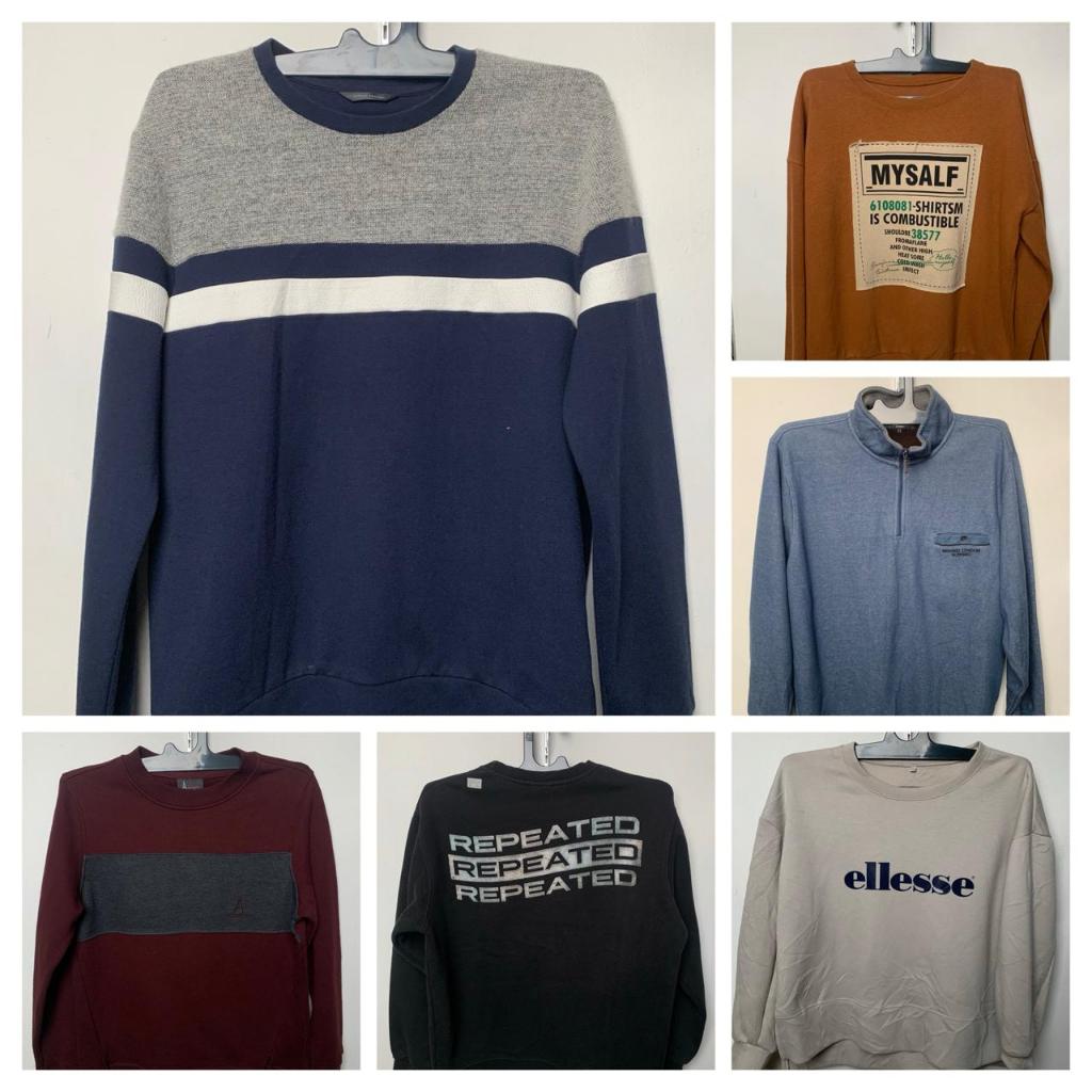 sweater vintage crewneck second pria wanita branded original