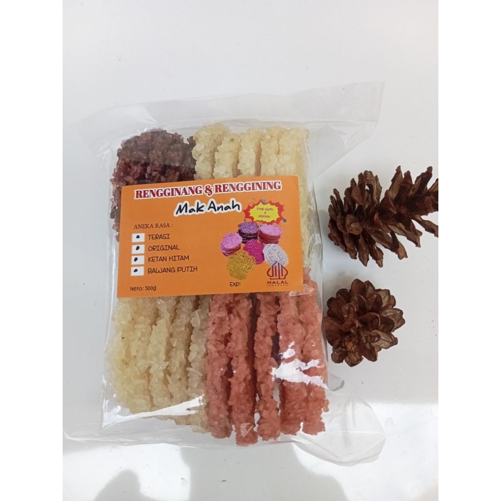 Rengginang mentah besar mix rasa / rengginang oval / rengginang mentah siap goreng isi 20 pcs 500g