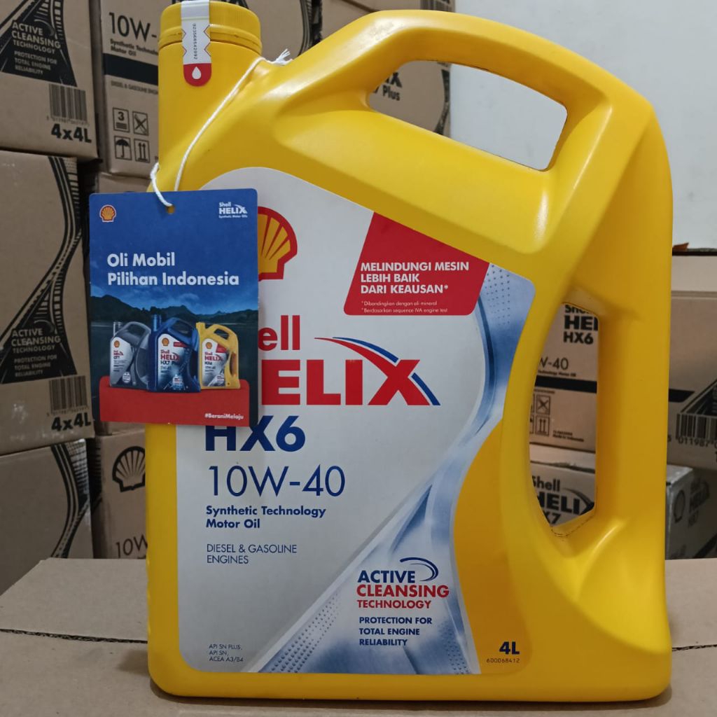 Oli Mobil Shell helix hk6 10W-40 4LITER