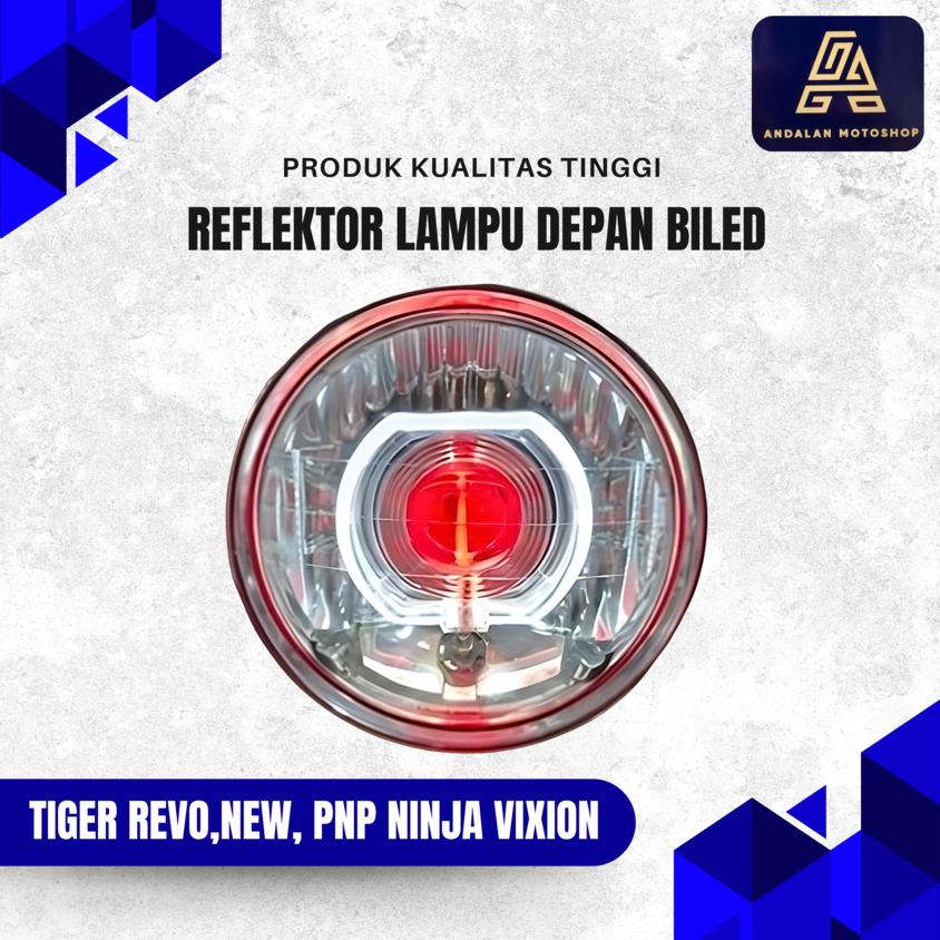 Reflektor / Lampu Depan Biled Motor Tiger Revo / Tiger New Dan PNP Ninja Vixion