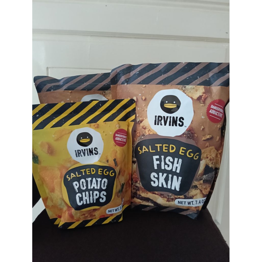 

Ready irvins salted egg fish skin/irvins salted egg potato chips LARGE