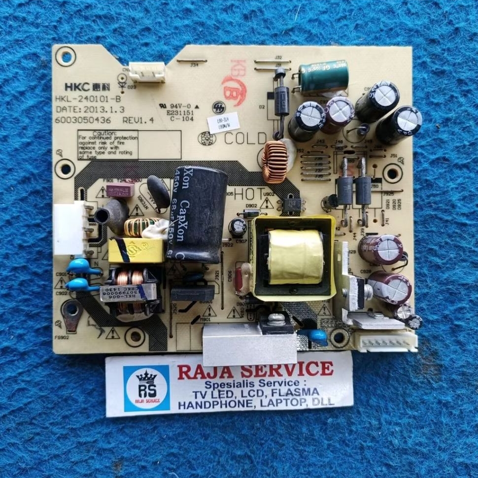 psu tv sanyo LE24S630C power supply regulator mesin ps