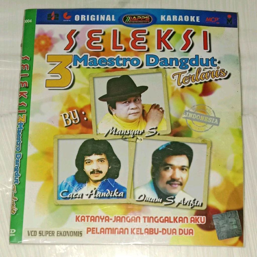 VCD SELEKSI 3 Maestro Dangdut Terlaris ft. Mansyur S Caca Handika Imam S Arifin V CD Karaoke ORIGINA