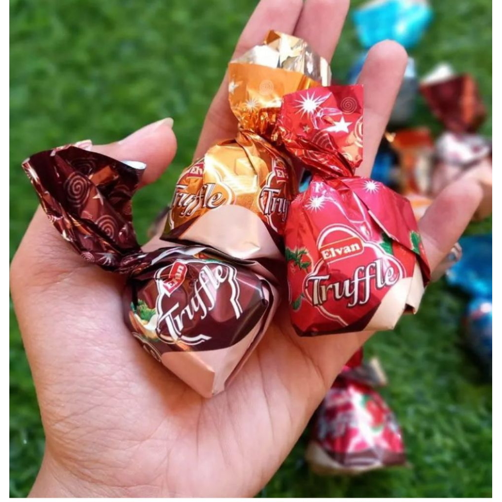 

(REALPICT) COKLAT turki elvan trufle Jajanan Arab oleholeh haji dan umroh mix 4 rasa cokelat premium