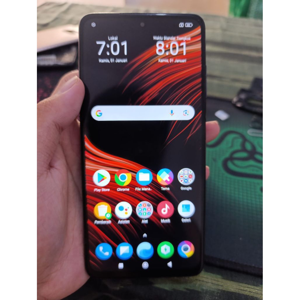 LCD Poco x3 pro/X3 Nfc plus frame original copotan 100%