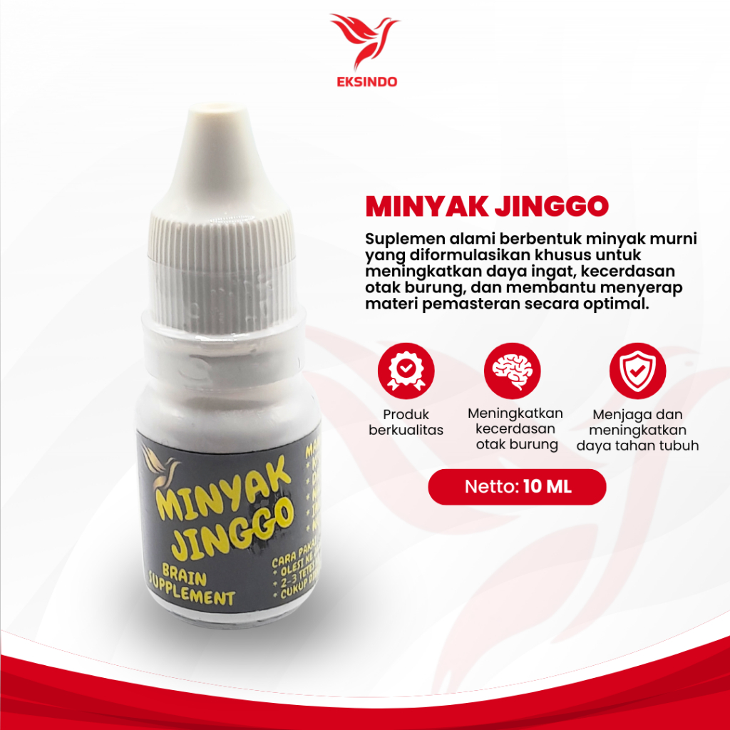 Minyak Jinggo Suplemen Kecerdasan Otak Burung Menambah Daya Ingat Materi Kicau Pemasteran