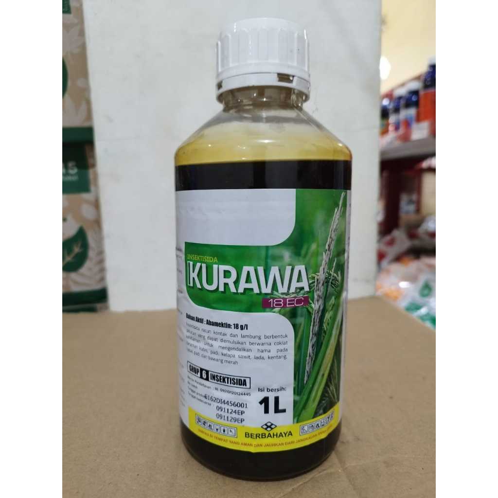 KURAWA 18 EC 1 Ltr  Insektisida bahan aktif: abamektin:18g/l
