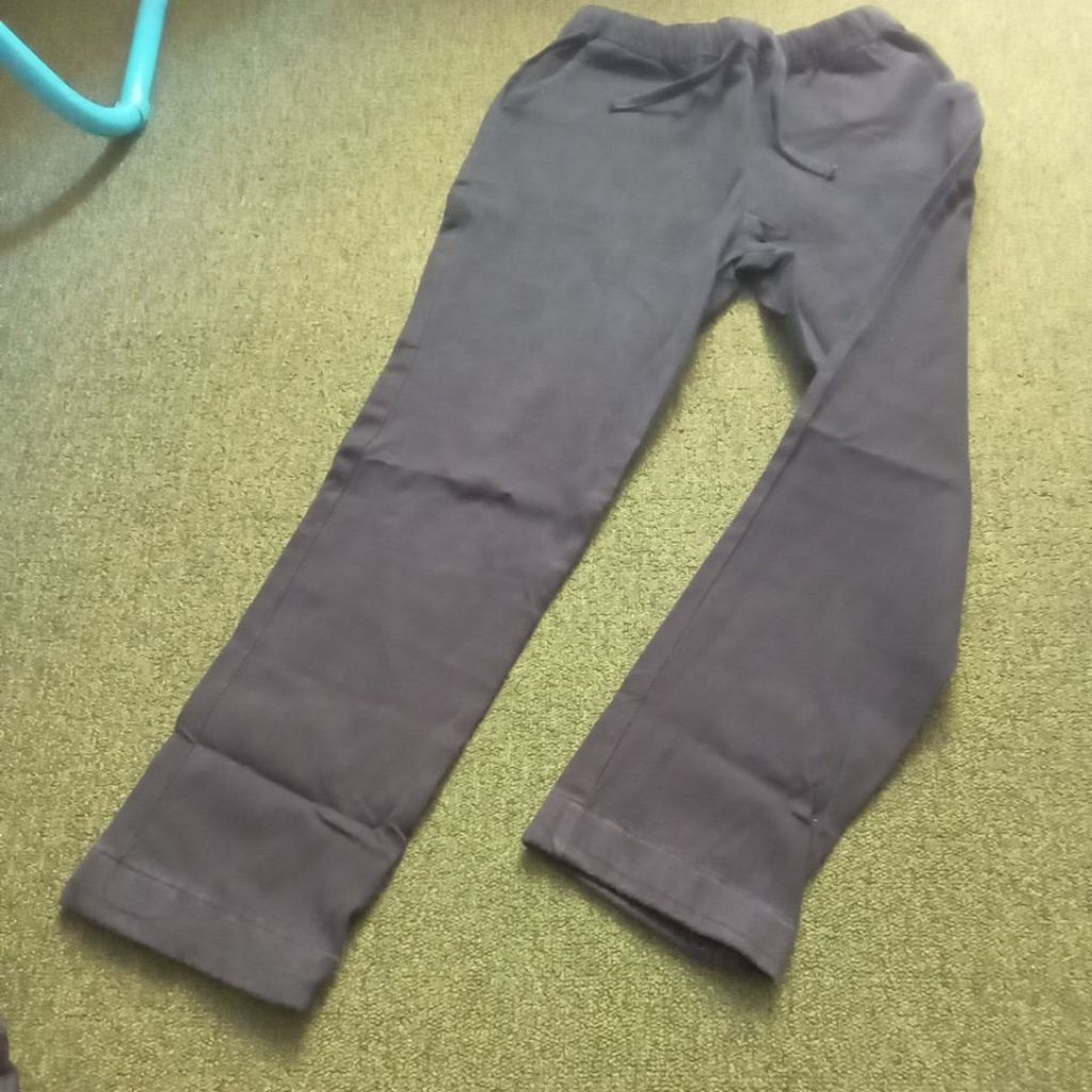 AQL PAKAIAN WANITA BAWAHAN CELANA PANJANG HITAM POLOS PINGGANG KARET KOLOR