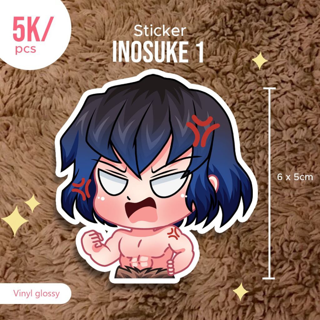 

Stiker inosuke anime Kimetsu no yaiba anti air