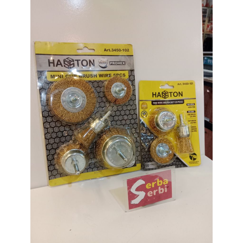 -BRUSH BOR SET-Kawat Mini cup brush wire sikat