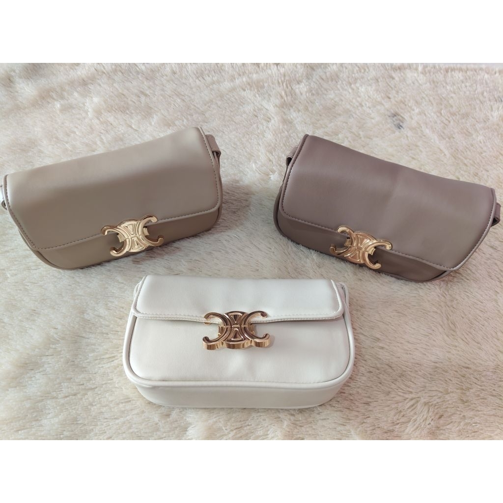 LEATHER SHOULDER AND CROSSBODY LUXURY BAG/TAS SELEMPANG/TAS BAHU VIRAL/MINI BAG /TAS WANITA SLING BA