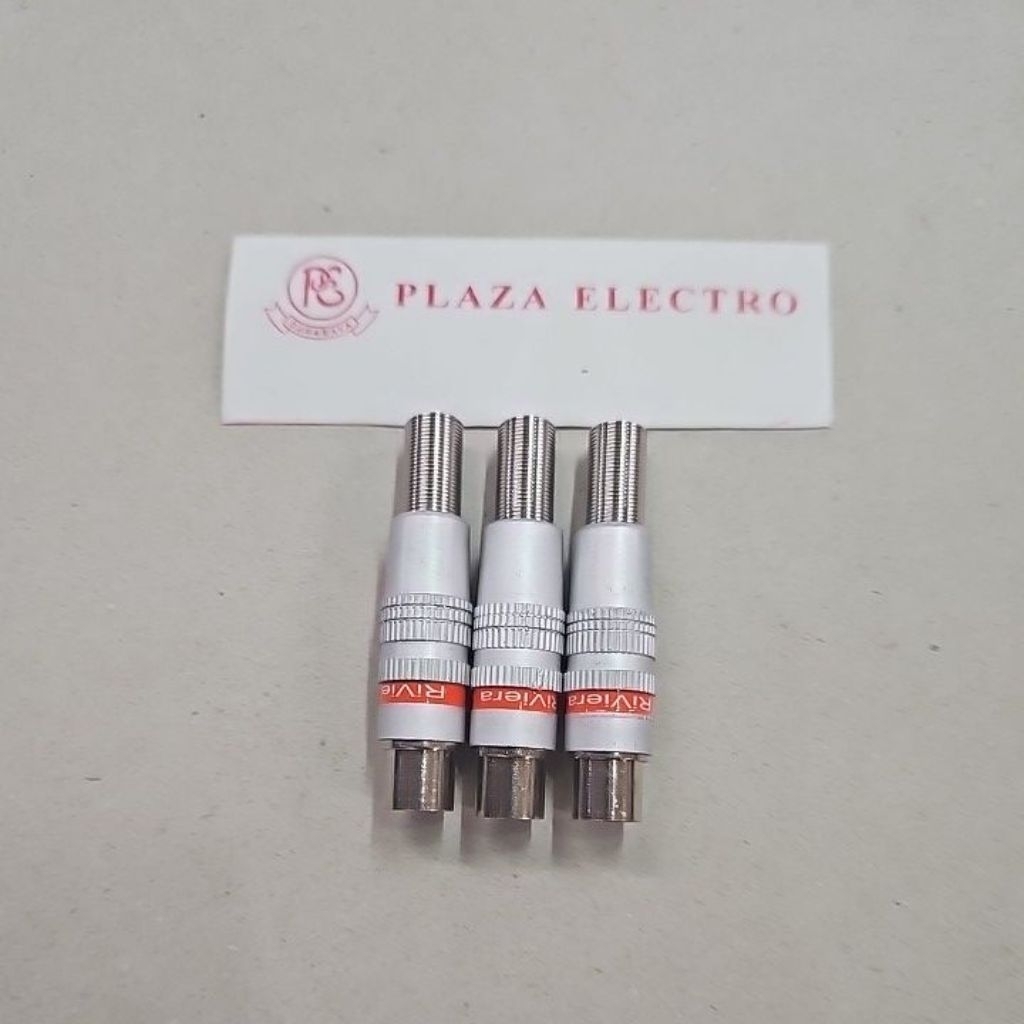 JEK JACK ANTENA TV RIVIERA ALUMINIUM MALE LAKI KUALITAS BAIK