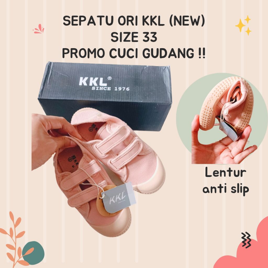 (NEW) Sepatu anak KKL lentur size 33 promo