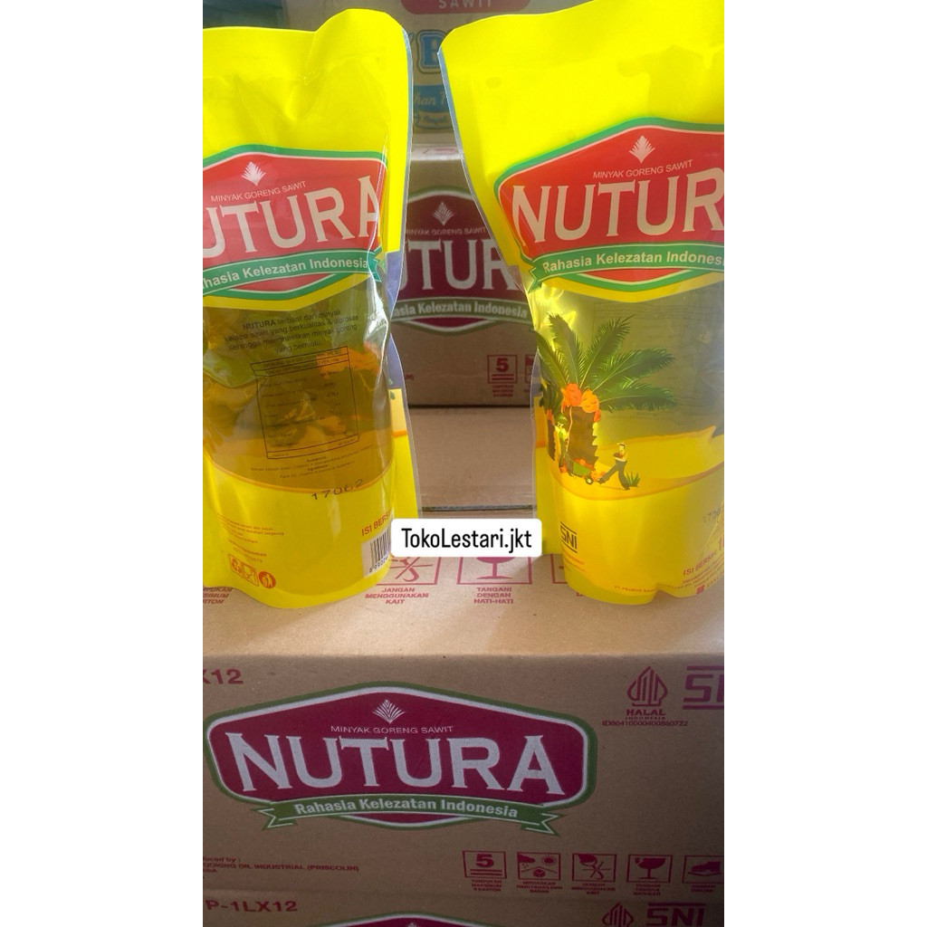 

Ready! Minyak Goreng Nutura 1L isi 12 pouch | Harga per dus