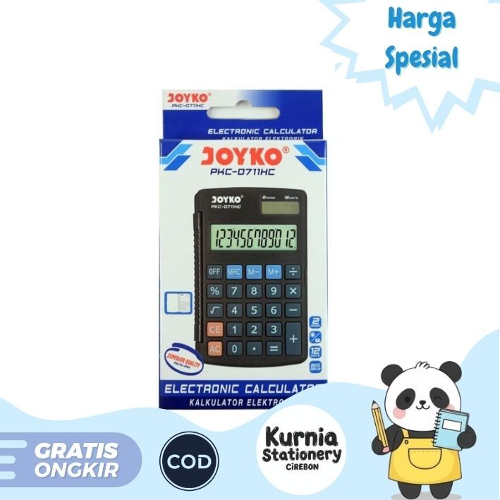 

Joyko Kalkulator Saku / Correct - Pocket Calkulator 12 Digits PKC-0711 HC