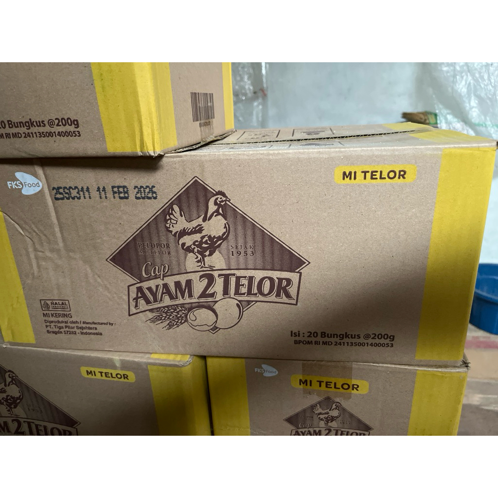 

mie cap ayam 2 telor ukuran 200 gram dus an isi 20 bungkus