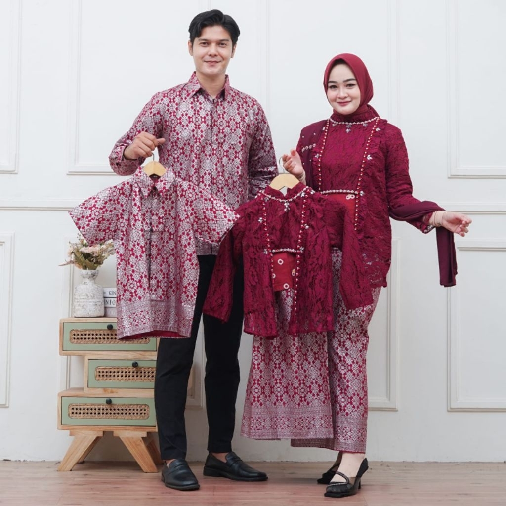 Couple Sarimbit Keluarga Kebaya Batik Laksmi Kemeja Kebaya Dewasa Hem Anak Kebaya Anak Kebaya Jumbo