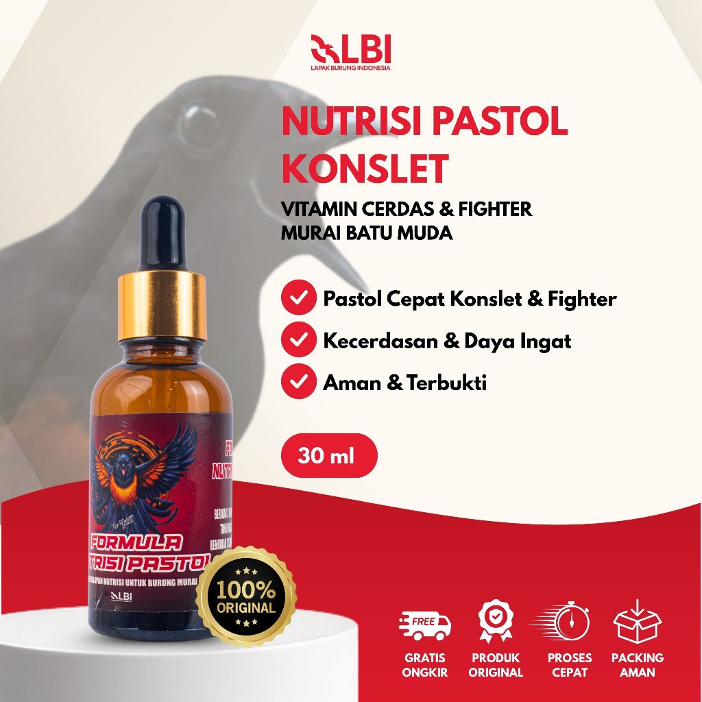 LBI - Formula Nutrisi Pastol Konslet Vitamin Burung Khusus Anakan Trotol dan Pastol Murai Batu