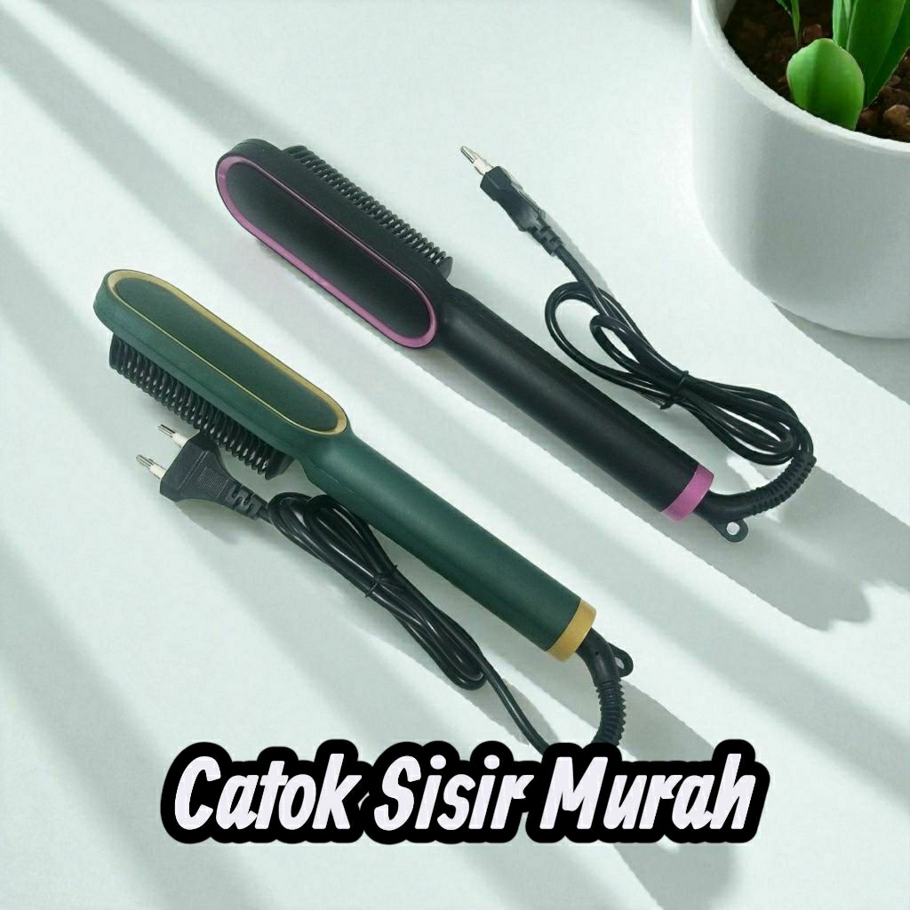 Catok Viral Catok Sisir Murah Catokan Rambut Ramindong FH909 Pelurus Rambut 2in1 Hair Straight Comb 