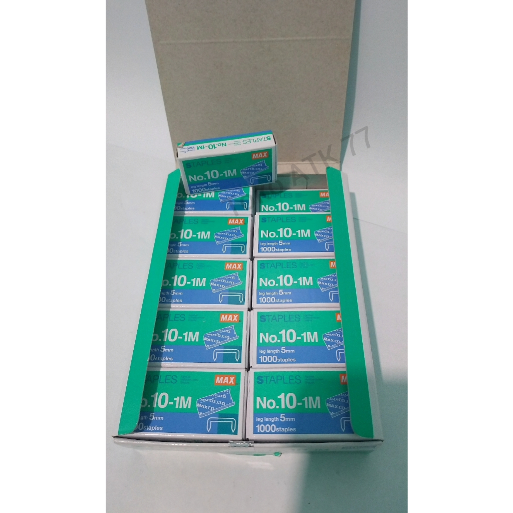 

Refil Isi Steples Staples Step Stap Kecil No 10 Max 1pack = 20kotak READY STOCK