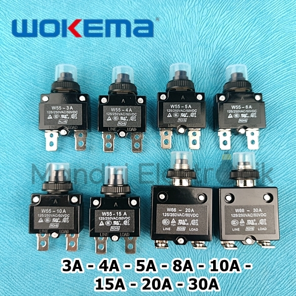 Overload Pompa Air Submersible Wokema Drakos 3A 4A 5A 8A 10A 15A 20A 30A W55 Series - Switch Protect