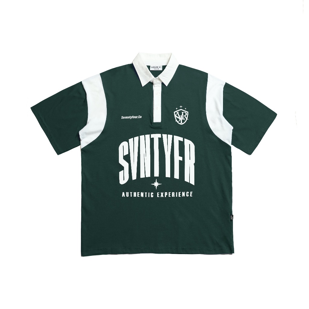 Seventyfour Rugby Polo Shirt Oversized ASNES Hijau