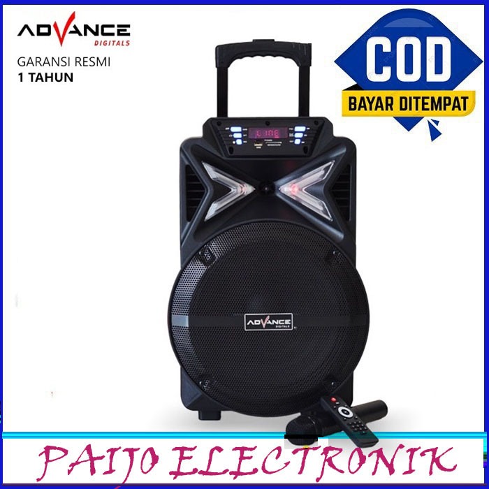 PROMO SPEAKER MEETING PORTABLE BLUETOOTH ADVANCE K1212S 12 INCH + MIC 2BH