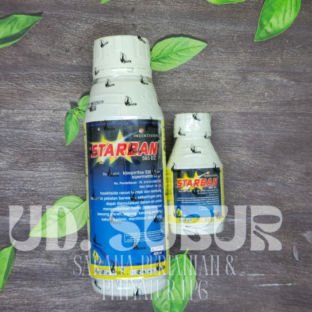 INSEKTISIDA STARBAN 585 EC untuk mengendalikan hama ulat,kudu dan wereng untuk tanaman berkualitas t