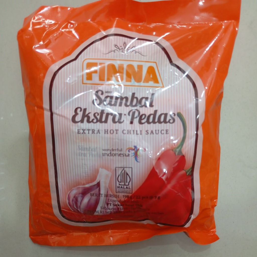 

Finna Sambal Ekstra pedas sachet 22pcs