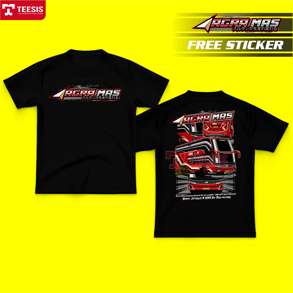 Kaos Baju Bus Bis Mania Bismania JETBUS 5 SDD Sultan Reborn Agra Mas Volvo AdiPutro