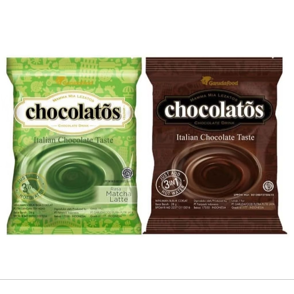 

Chocolatos Matcha Latte / Chocolate Drink Sachet 20g
