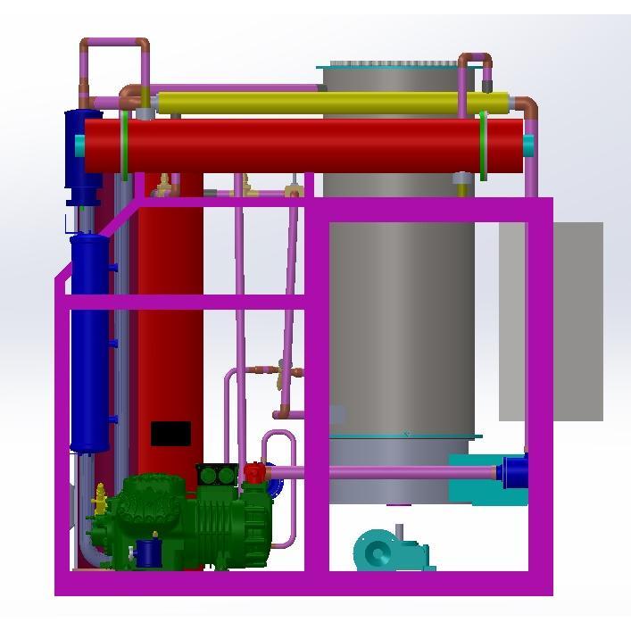 Mesin Es Batu Kristal , Ice Maker Machine 5 Ton Capacity , Ice Tube 28mm Mesin ES BATU
