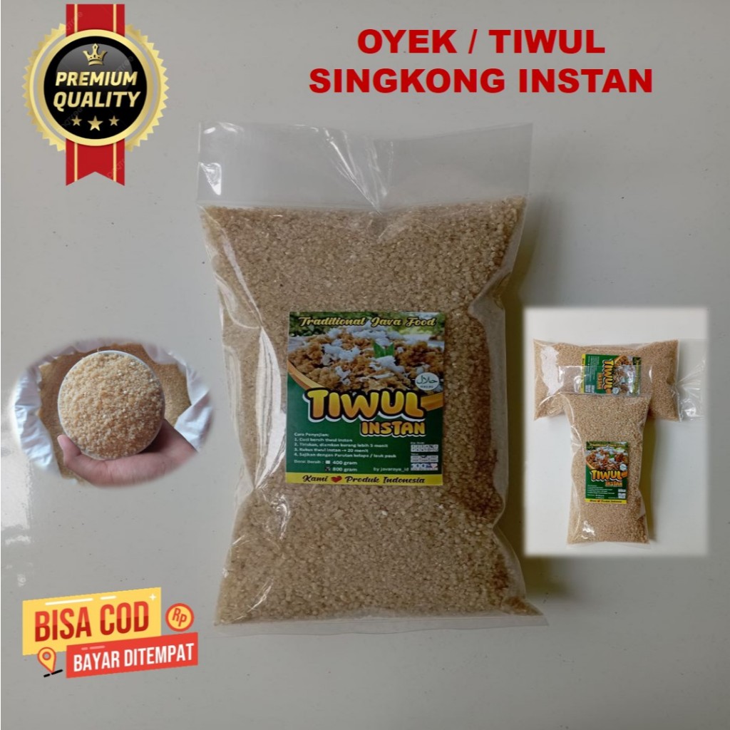 

Oyek Tiwul Singkong Nasi Oyek Instan Pulen