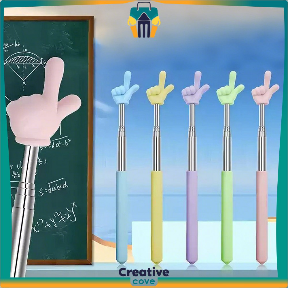 

Penunjuk Papan Tulis Tongkat Pointer Untuk Mengajar Alat Stationery / Tongkat Tunjuk Praktis Extendable Pointer Teleskopik Creative Cove A123