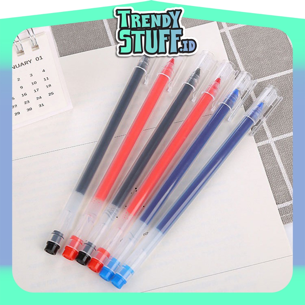 

TrendyStuff.id Gel Pen Pulpen Gel 3 Warna 0.5mm 1 PCS R439