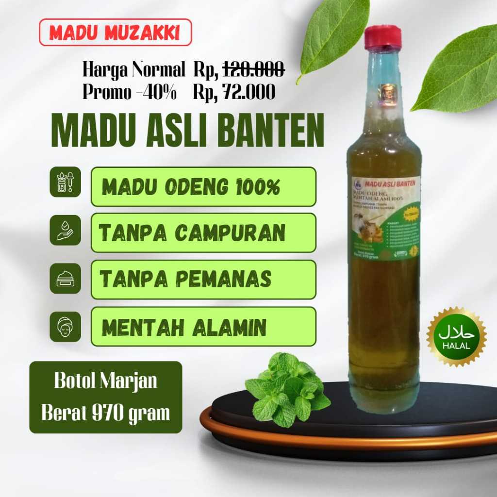 

TERLARIS Madu Asli Banten Hutan Liar Tanpa Campuran apapun Natural Alami Raw Honey